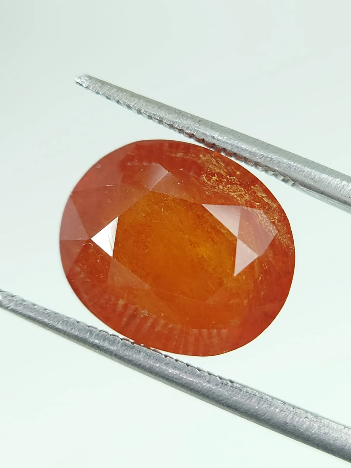 10ct Oval Faceted Untreated Natural Spessartite Garnet from Nigeria — view 3
